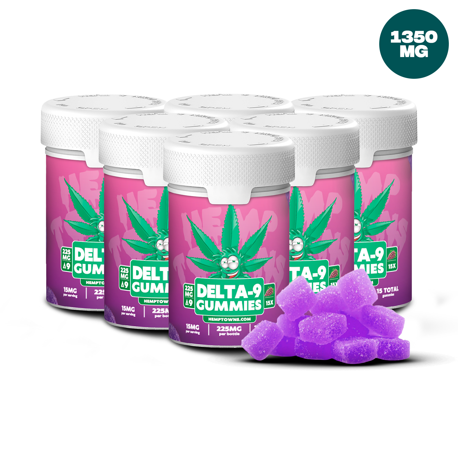 Delta-9 THC Gummies | Grape | 225MG