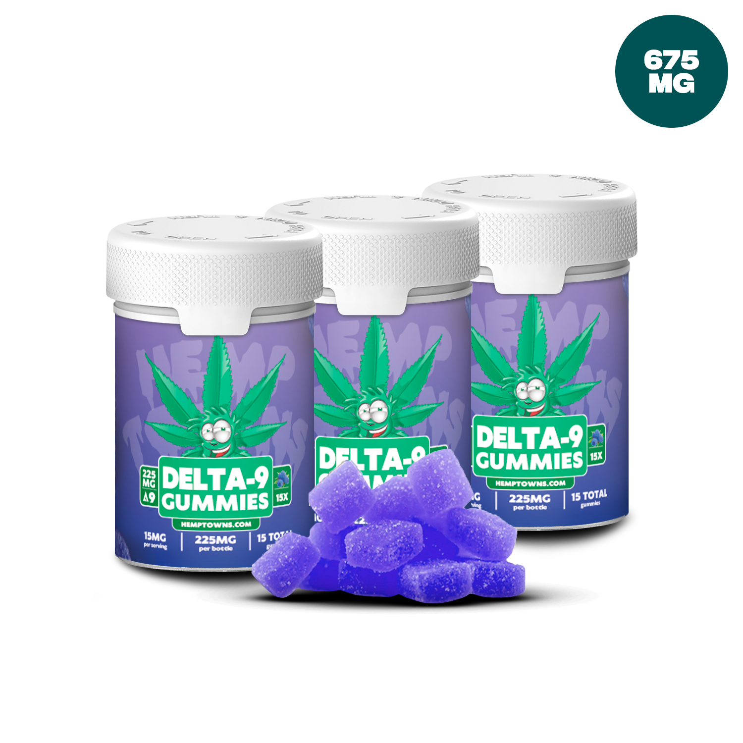 Delta-9 THC Gummies | Blue Raspberry | 225MG