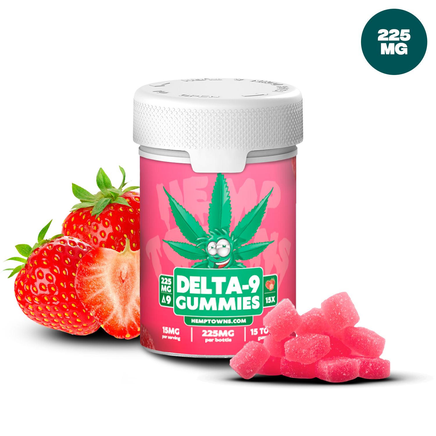 Delta-9 THC Gummies | Strawberry | 225MG