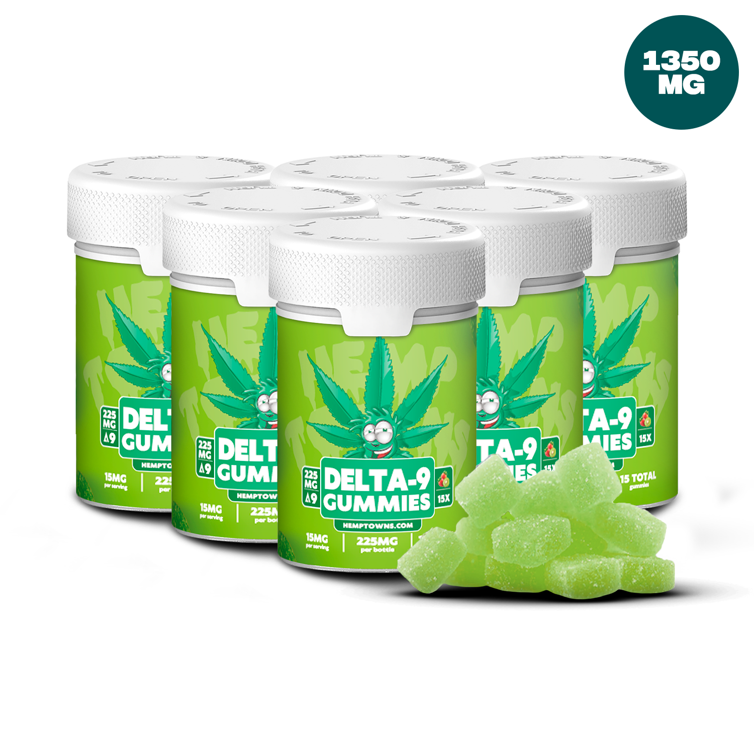 Delta-9 THC Gummies | Strawberry Kiwi | 225MG