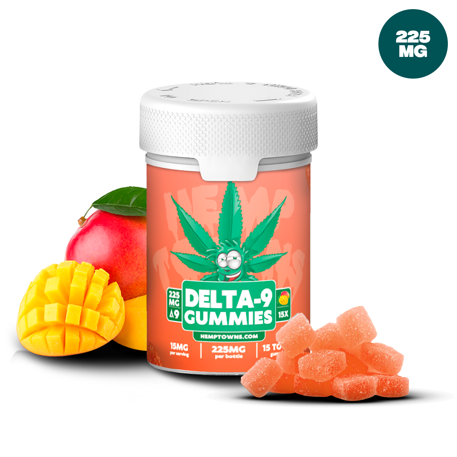 Delta-9 THC Gummies | Mango | 225MG