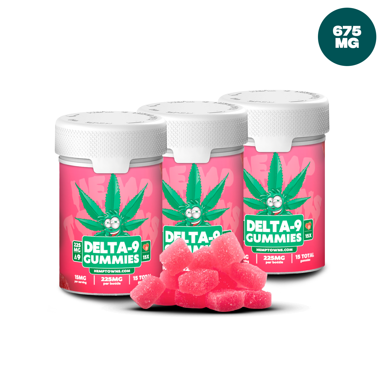 Delta-9 THC Gummies | Strawberry | 225MG