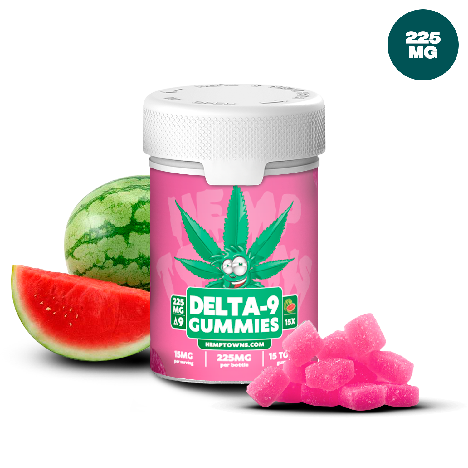 Delta-9 THC Gummies | Watermelon | 225MG
